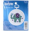 Picture of Janlynn Mini Counted Cross Stitch Kit 2.5" Round-Elephant (18 Count)