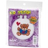Picture of Janlynn/Kid Stitch Stamped Cross Stitch Kit 3" Round-Bear & Balloon