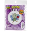 Picture of Janlynn/Kid Stitch Stamped Cross Stitch Kit 3" Round-Bug & Flower
