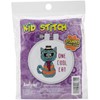 Picture of Janlynn/Kid Stitch Stamped Cross Stitch Kit 3" Round-One Cool Cat