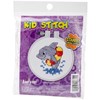 Picture of Janlynn/Kid Stitch Stamped Cross Stitch Kit 3" Round-Dolphin Splash