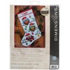 Picture of Dimensions Counted Cross Stitch Kit 16" Long-Holiday Hooties Stocking (14 Count)