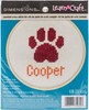 Picture of Dimensions Mini Counted Cross Stitch Kit 4"-Paw Print (14 Count)