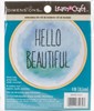 Picture of Dimensions Mini Embroidery Kit 4"-Hello Beautiful-Stitched In Thread