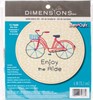 Picture of Dimensions/Short N' Sweet Embroidery Kit 6"-Bike Ride-Stitched In Thread