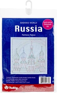 Picture of Sashiko World Russia Stamped Embroidery Kit-Rainbow Palace