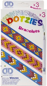 Picture of Diamond Dotz DOTZIES Bracelet Facet Art Kit 1"X9"-Assorted Waves 3/Pkg
