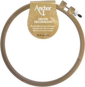 Picture of Anchor Decor Plastic Embroidery Hoop Assorted Metallic Color