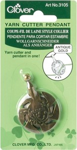 Picture of Clover Yarn Cutter Pendant-Antique Gold