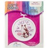 Picture of Janlynn Mini Counted Cross Stitch Kit 2.5" Round-Home Is Where The Cat Is (18 Count)