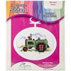 Picture of Janlynn Mini Counted Cross Stitch Kit 2.75" Oval-Tractor (18 Count)