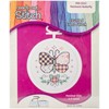 Picture of Janlynn Mini Counted Cross Stitch Kit 2.5" Round-Patchwork Butterfly (18 Count)
