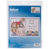 Picture of Janlynn Mini Counted Cross Stitch Kit 6"X4"-Noah's Ark Birth Sampler (14 Count)