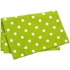 Picture of Dunroven House Polka Dot Printed Tea Towel 20"X28"-Lime Green W/White Dots