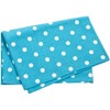 Picture of Dunroven House Polka Dot Printed Tea Towel 20"X28"-Turquoise W/White Dots