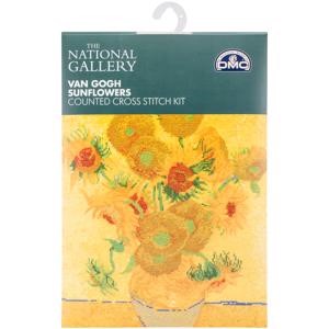 Picture of DMC Counted Cross Stitch Kit 11.5"X14.5"-Van Gogh Sunflowers (14 Count)