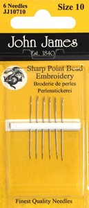 Picture of John James Embroidery Hand Needles-Size 10 Short 6/Pkg