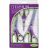 Picture of Sullivans Titanium Scissors 3/Pkg-Purple/Green