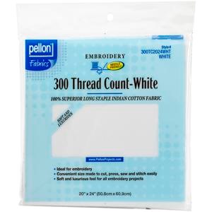 Picture of Pellon 300 Thread Count Cotton Fabric For Embroidery-White 20"X24"