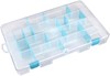 Picture of ArtBin Tarnish Inhibitor Solutions Box 4-15 Compartments-14"X8.5"X2" Translucent