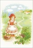Picture of RIOLIS Counted Cross Stitch Kit 8.25"X11.75"-Little Red Riding Hood (18 Count)