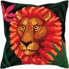 Picture of Collection D'Art Stamped Needlepoint Cushion Kit 40X40cm-Night Jungle II