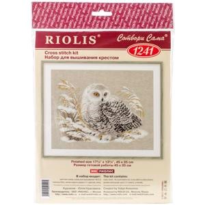 Picture of RIOLIS Counted Cross Stitch Kit 17.75"X13.75"-White Owl (14 Count)