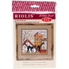 Picture of RIOLIS Counted Cross Stitch Kit 5"X5"-City & Cats Autumn (15 Count)