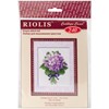 Picture of RIOLIS Counted Cross Stitch Kit 5"X6.25"-Violets (15 Count)