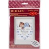 Picture of RIOLIS Counted Cross Stitch Kit 7"X9.5"-Boys Birth Announcement (14 Count)