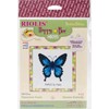 Picture of RIOLIS Counted Cross Stitch Kit 5"X5"-Ulysses Butterfly (14 Count)