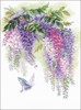Picture of RIOLIS Counted Cross Stitch Kit 11.75"X15.75"-Wisteria (14 Count)