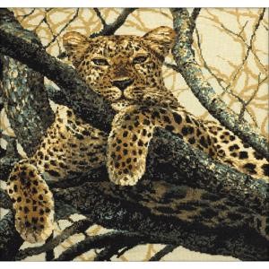 Picture of RIOLIS Counted Cross Stitch Kit 23.5"X23.5"-Leopard (10 Count)
