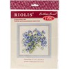 Picture of RIOLIS Counted Cross Stitch Kit 7.75"X7.75"-Forget Me Nots (14 Count)