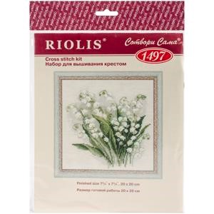Picture of RIOLIS Counted Cross Stitch Kit 7.75"X7.75"-Lilly Of The Valley (14 Count)