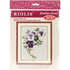 Picture of RIOLIS Counted Cross Stitch Kit 9.5"X11.75"-Bunch Of Pansies (14 Count)