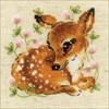 Picture of RIOLIS Counted Cross Stitch Kit 5"X5"-Little Deer (14 Count)