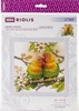 Picture of RIOLIS Counted Cross Stitch Kit 7.75"X7.75"-Lovebirds (14 Count)