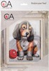 Picture of Collection D'Art Stamped Needlepoint Kit 14X18cm-Puppy With Ball