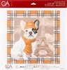 Picture of Collection D'Art Stamped Cross Stitch Kit 41X41cm-French Bulldog In Paris