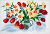 Picture of Collection D'Art Stamped Cross Stitch Kit 37X49cm-Spring Flowers
