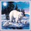 Picture of Collection D'Art Stamped Cross Stitch Kit 41X41cm-Cute Family