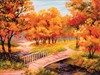 Picture of Collection D'Art Stamped Cross Stitch Kit 37X49cm-Autumn Landscape