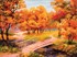 Picture of Collection D'Art Stamped Cross Stitch Kit 37X49cm-Autumn Landscape