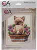 Picture of Collection D'Art Stamped Needlepoint Kit 20X25cm-Kitten & Butterfly