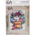Picture of Collection D'Art Stamped Needlepoint Kit 20X25cm-Kitten In Flowerpot
