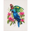 Picture of Collection D'Art Stamped Cross Stitch Kit 28X34cm-Parrots