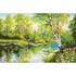 Picture of Collection D'Art Stamped Cross Stitch Kit 37X49cm-Birches By The Lake