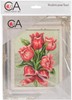 Picture of Collection D'Art Stamped Needlepoint Kit 20X25cm-Red Tulip Bouquet