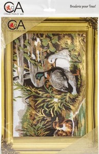 Picture of Collection D'Art Stamped Needlepoint Kit 22X30cm-Ducks